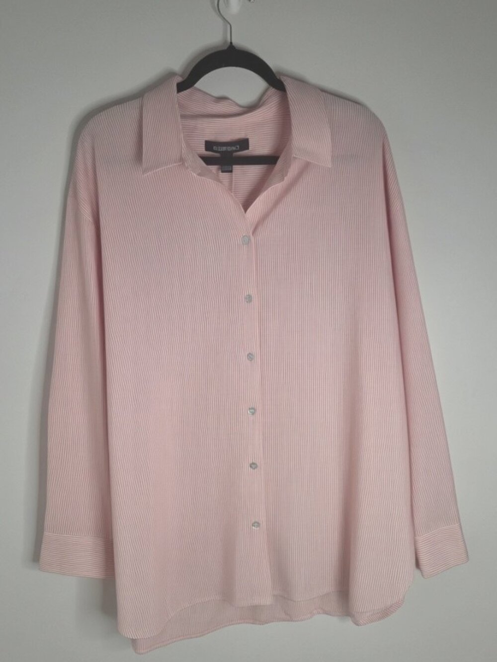 NWT Striped Linen Blend Shirt, XL